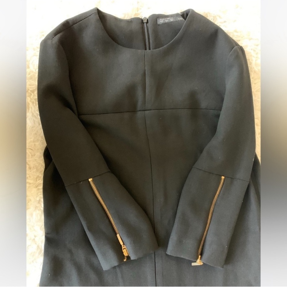 Zara Basic Classic Black Mini/Knee Length Dress S… - image 6